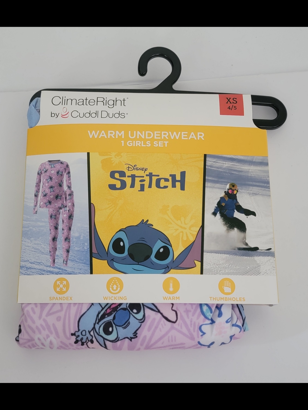 ClimateRite 2 piece Disney Stitch Warm Underwear